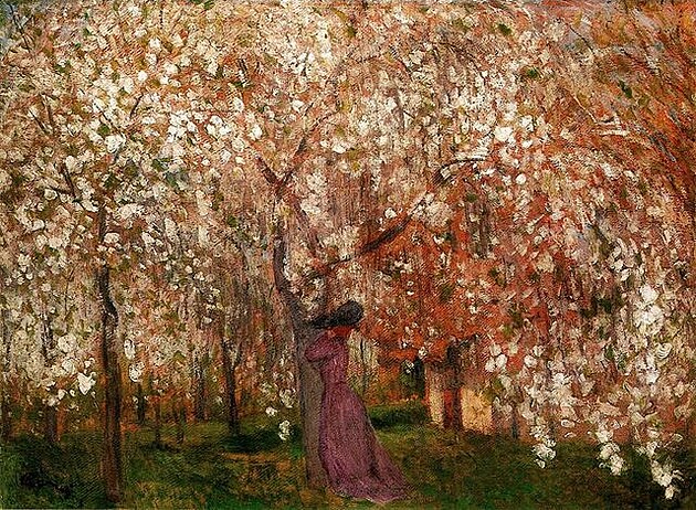 Sour Cherry Tree in Blossom, József Rippl-Rónai, 1909
