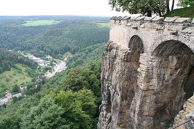 Königstein: z vycházky kolem hradeb