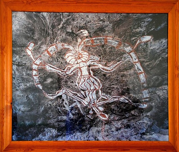 Domorodé umní z Arnhemské zem na severu Austrálie
