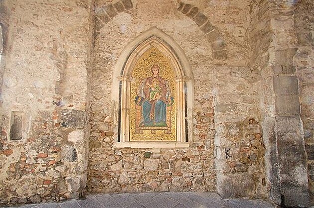 Taormina - mozaika. Sicílie, kvten 2018.