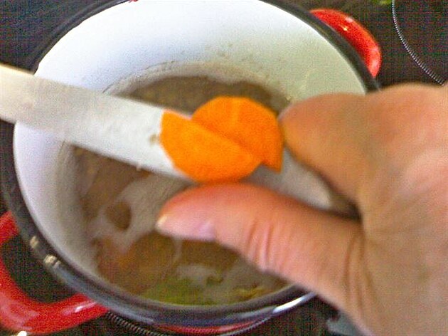 Pidáme mrkev. Recept na polévku líné kuchaky