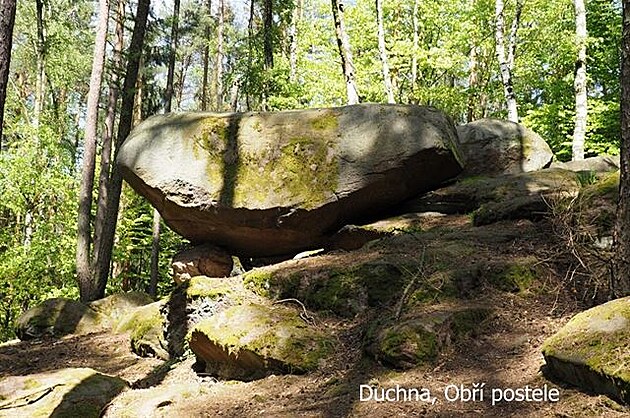 Duchna, Obí postele. Vandr elezné hory, duben 2018