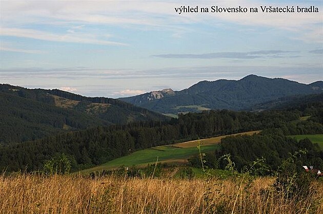 Výhled na Slovensko, na Vratecká Bradla