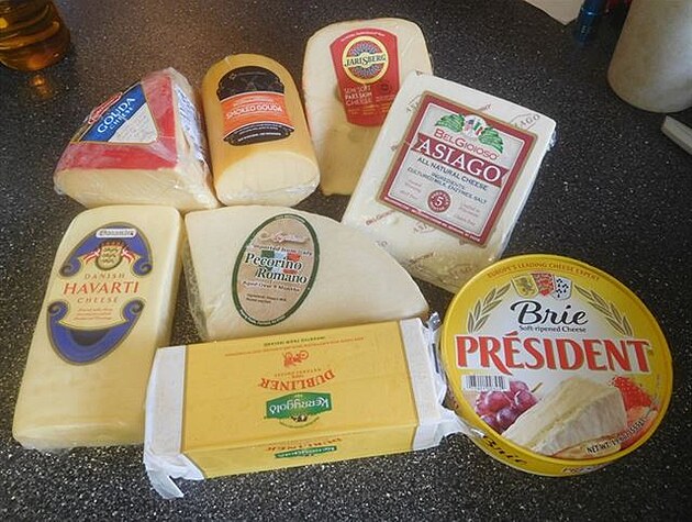Typický nákup sýr