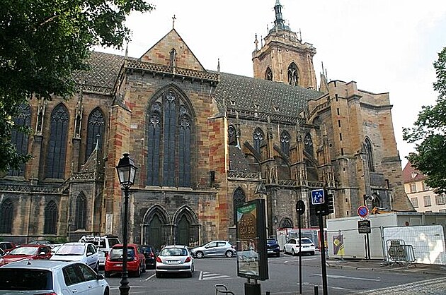 Kostel sv. Martina, Colmar, centrum. Alsasko, 2022.