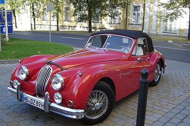 Jaguar model 1956 ve Franzensbadu