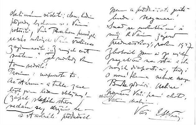 Vrázv dopis Folprechtovým, 1926