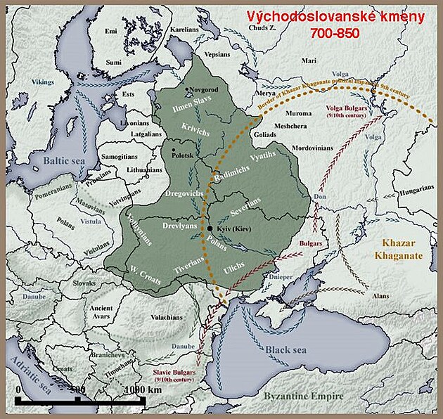 1. Východní slované 8.-9. stol.