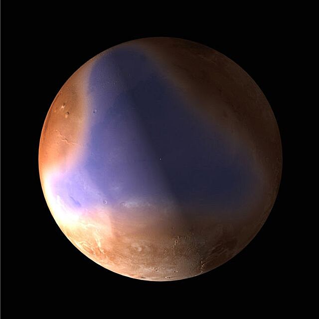 Pedpokládaná poloha prvotního oceánu planety Mars
