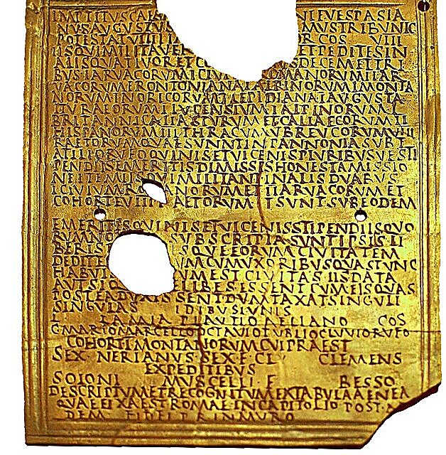 Roman military diploma Carnuntum