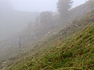 Heuberg: místy jsme v mlze znaky museli hledat