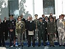 Kolín - podium host� p�ed Obchodní akademií