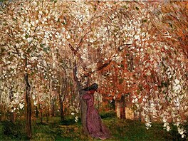 Sour Cherry Tree in Blossom, Jzsef Rippl-Rnai, 1909