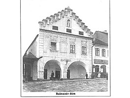 Raimanv dm v Hoicch, 1894, fotil J. priar pro Nrodopisnou vstavu...