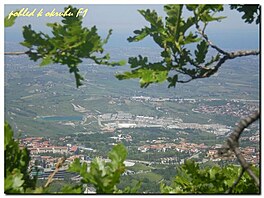 San Marino. Pohled z okruhu F 1