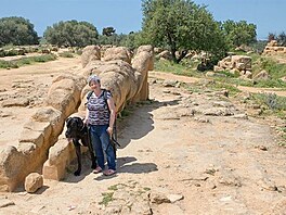 Cesta na Siclii. Agrigento - Atlant z ruin Diova chrmu (Tempio di Giove)