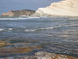 Cesta na Siclii. Scala dei Turchi - blostn tesy