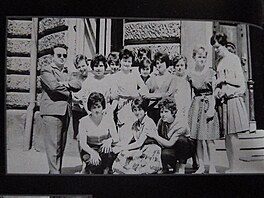 Studenti a studentky Stavebn prmyslov koly v Lipnku nad Bevou r. 1966