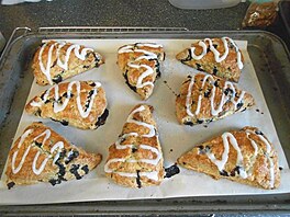 Scones s borvkami