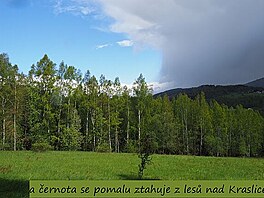 A ernota se pomalu stahuje z les nad Kraslicemi