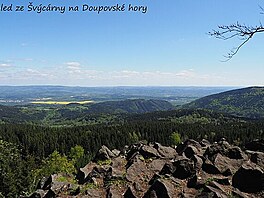 Vhled ze vcrny na Doupovsk hory