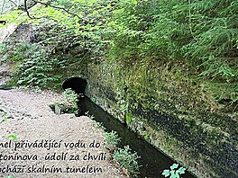 Tunel pivdjc vodu do Antonnova dol