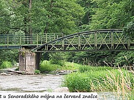 Most u Senoradskho mlna na erven znace, ervenec 2021