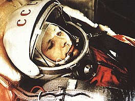 Gagarin v kabin