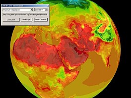 1. Teplota planety jeden den roku 2004