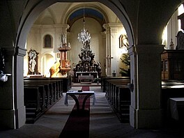 Interir kostela Svatch andl strnch 