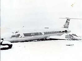 TU 134A po istn na IL 18 OK-NAA