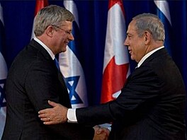 Stephen Harper a izraelsk premir Benjamin Netanjahu