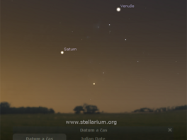 Saturn a Venue rno nad jihovchodnm obzorem v prosinci 2015