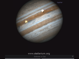 Msce Io a Europa se svmi stny na Jupiteru v den opozice 8. 3. 2016