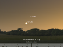 Konjunkce Venue se Saturnem 30. 10. 2016