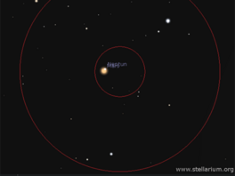 Piblen Marsu a Neptunu 1. 1. 2017 pod nam obzorem