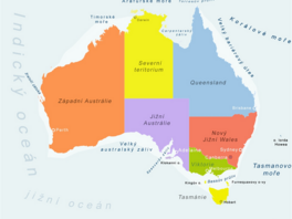 Austrlie - mapa