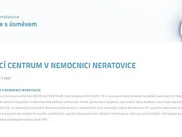 Z webu nemocnice v Neratovicch