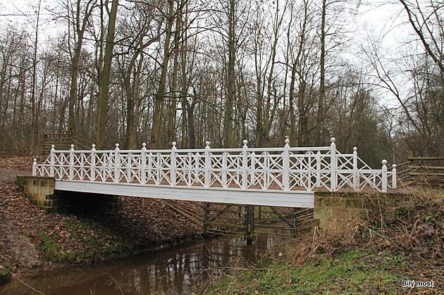 Mostek ve veltruském parku