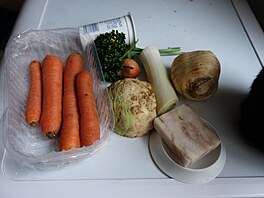 Ingredience na norskou ryb polvku