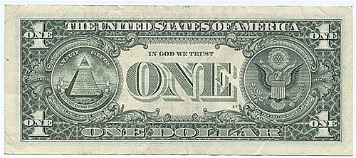 US jednodolarová bankovka, zdroj internet