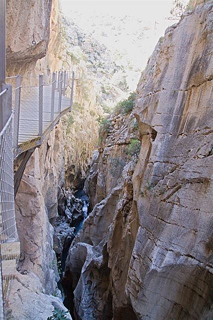 El Caminito del Rey -  místy je soutska opravdu uzouká