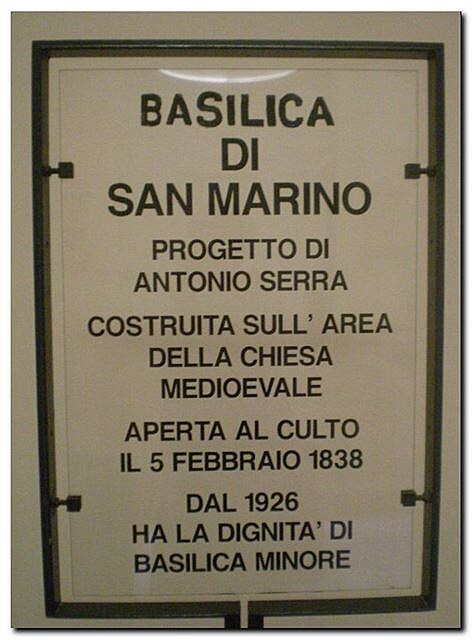 San Marino. Bazilika.