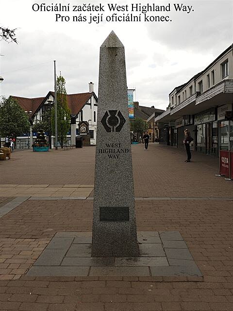 Oficiální zaátek West Highland Way.