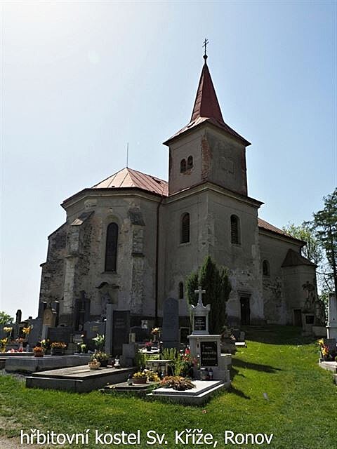 Hbitovní kostel Sv. Kíe, Ronov. Vandr elezné hory, duben 2018