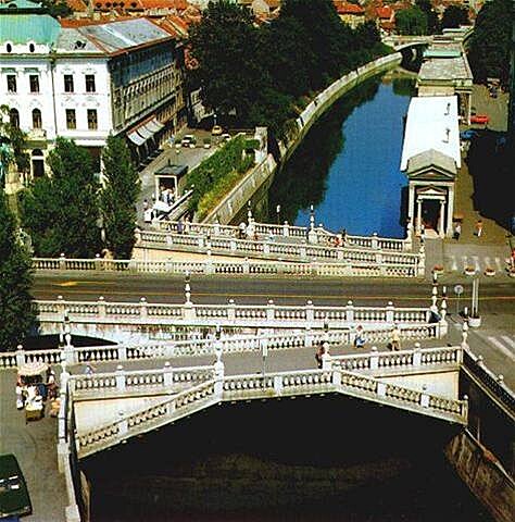Plenik - trojmostí v Lublani