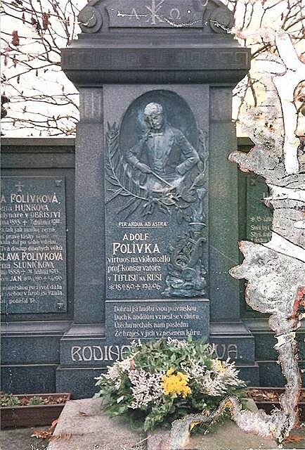 Adolf Polívka - náhrobek