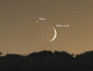 Msíc s Marsem 19. 9. 2012 www.stellarium.org