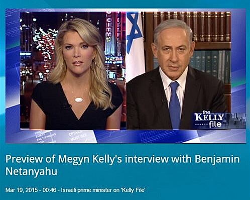 Megyn Kellyová hovoí s premiérem Netanjahuem