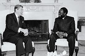 Reragan a Savimbi